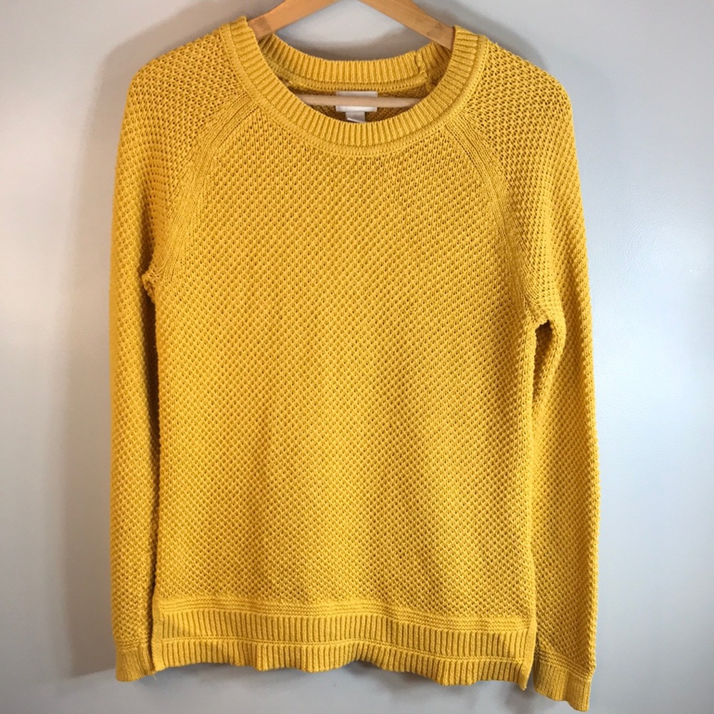 Old Navy Mustard Crew Neck Sweater